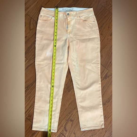 Chico platinum collection orange jeans. Size 1 or medium - Picture 10 of 13